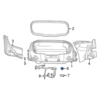 Dodge OE - Front Trunk Lid Release Switch