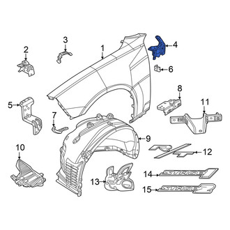 Dodge OE - Rear Left Upper Fender Bracket