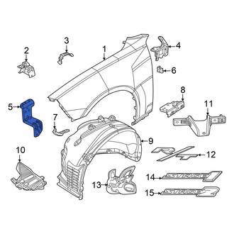 Dodge OE - Front Center Right Fender Bracket