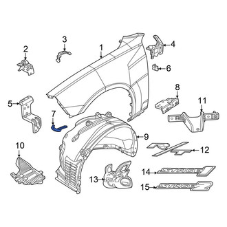 Dodge OE - Front Left Lower Fender Bracket