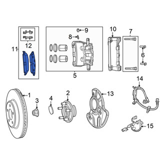 Dodge OE - Front Disc Brake Pad Set