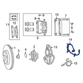 Dodge OE - Front Right Brake Hydraulic Hose