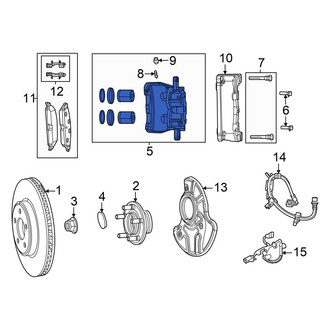 Dodge OE - Front Left Disc Brake Caliper