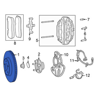 Dodge OE - Front Left Disc Brake Rotor