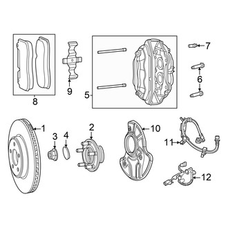 Dodge OE - Front Suspension - Brake Components