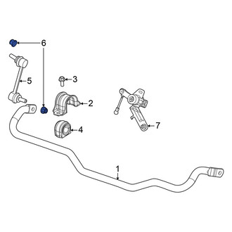 Dodge OE - Suspension Stabilizer Bar Link Nut