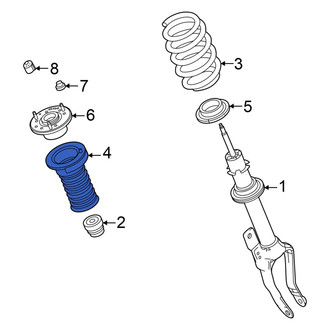 Dodge OE - Front Suspension Strut Bellows