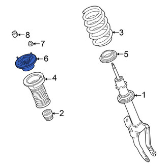Dodge OE - Front Suspension Strut Mount
