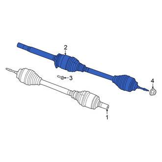 Dodge OE - Front Left CV Axle Assembly