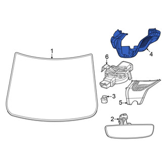 Dodge OE - Front Upper Interior Rear View Mirror Cover