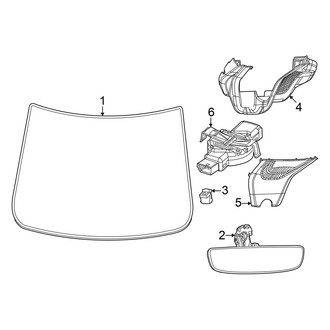 Dodge OE - Windshield Glass