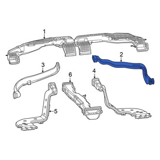 Dodge OE - Front Right Instrument Panel Air Duct