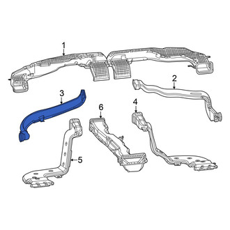 Dodge OE - Front Left Instrument Panel Air Duct