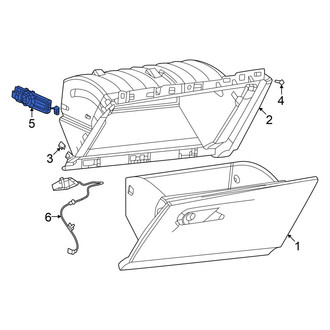 Dodge OE - Front Glove Box Door Bumper