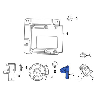 Dodge OE - Center Rear Air Bag Impact Sensor