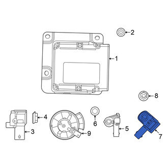 Dodge OE - Rear Air Bag Impact Sensor