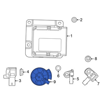 Dodge OE - Center Rear Air Bag Impact Sensor