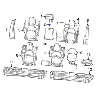 Dodge OE - Rear Headrest Guide
