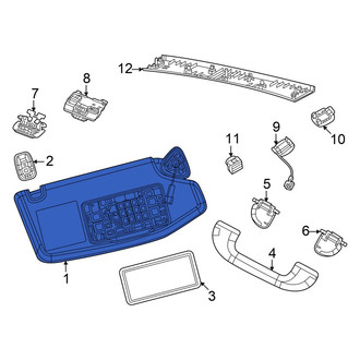 Dodge OE - Left Sun Visor