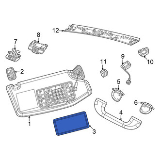 Dodge OE - Sun Visor Mirror