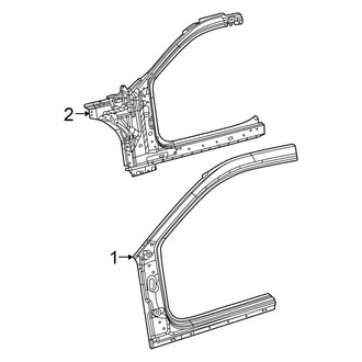 Dodge OE - Pillars, Rocker & Floor - Aperture Panel