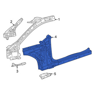 Dodge OE - Left Rocker Panel Reinforcement