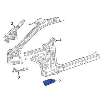 Dodge OE - Rear Right Lower Fender Bracket