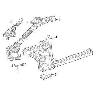 Dodge OE - Pillars, Rocker & Floor - Hinge Pillar