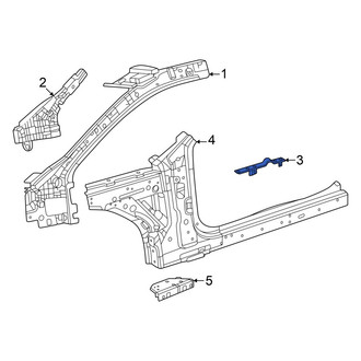 Dodge OE - Left Body A-Pillar Baffle Plate