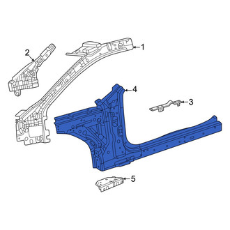 Dodge OE - Left Rocker Panel Reinforcement
