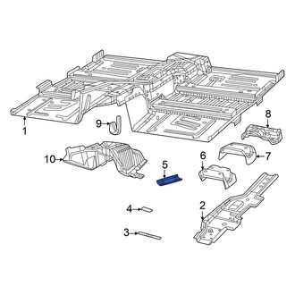 Dodge OE - Left Floor Pan Reinforcement