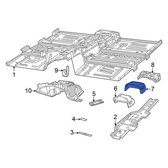 Dodge OE - Center Floor Pan Reinforcement