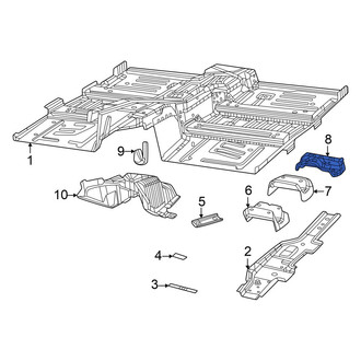 Dodge OE - Rear Floor Pan Reinforcement