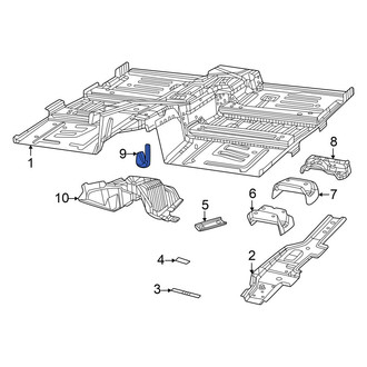 Dodge OE - Floor Pan Reinforcement Bracket