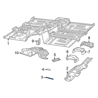 Dodge OE - Floor Baffle Plate
