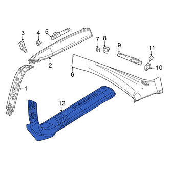 Dodge OE - Rear Left Door Sill Plate