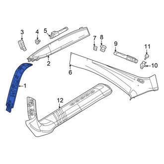 Dodge OE - Right Kick Panel Trim