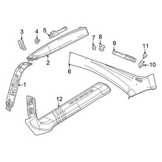 Dodge OE - Pillars, Rocker & Floor - Interior Trim