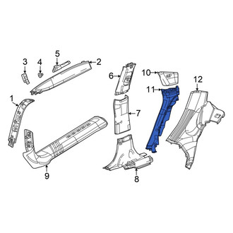 Dodge OE - Left Interior Quarter Panel Trim Panel