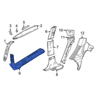 Dodge OE - Front Left Door Sill Plate