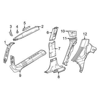 Dodge OE - Pillars, Rocker & Floor - Interior Trim