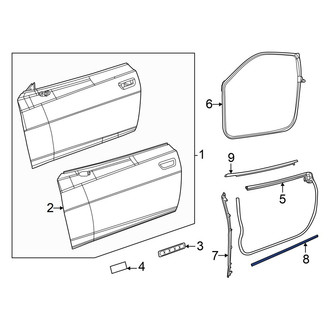 Dodge OE - Front Left Door Seal