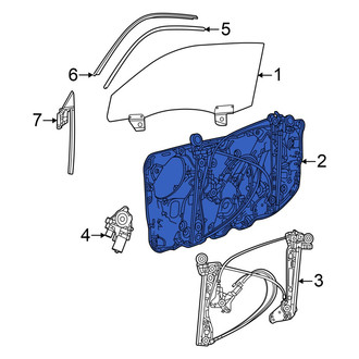 Dodge OE - Front Right Door Panel Carrier