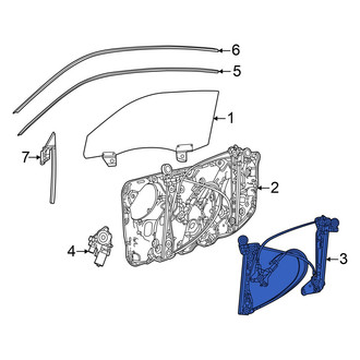 Dodge OE - Front Left Window Regulator