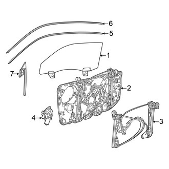 Dodge OE - Front Door - Glass & Hardware