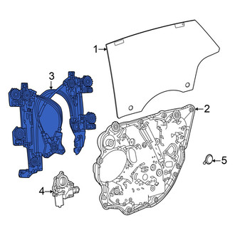 Dodge OE - Rear Left Window Regulator