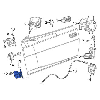 Dodge OE - Rear Right Lower Door Hinge
