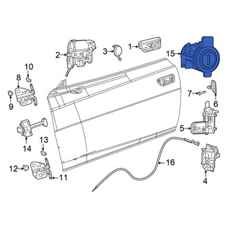 Dodge OE - Front Door Lock Cylinder