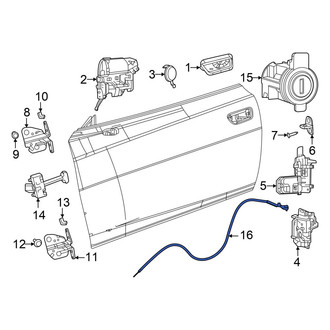 Dodge OE - Front Left Inner Door Latch Cable
