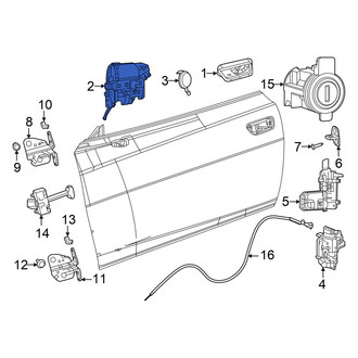 Dodge OE - Rear Right Exterior Door Handle Base